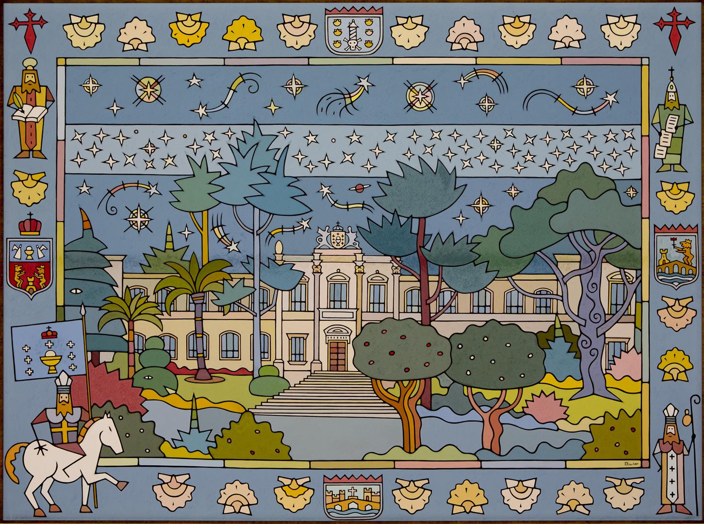 Foto da noticia:Unha exposición itinerante amosará unha escolma da colección de arte do Parlamento nas cidades galegas